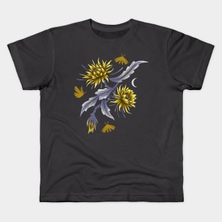 Queen of the Night - Grey / Yellow Kids T-Shirt